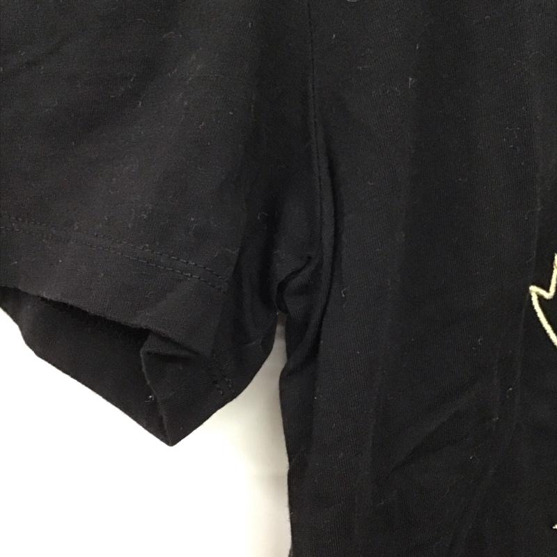 ザラ ZARA Tシャツ 半袖 半袖カットソー プリントTシャツ クルーネックカットソー S ロゴ、文字 黒 / ブラック /  メンズ USED 古着 中古 10150905