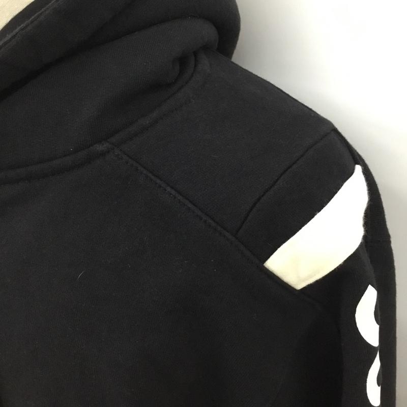 シュプリーム Supreme パーカー 長袖 15aw SidelineTrackZipUpHooded 長袖パーカー ジップアップパーカー XL ロゴ、文字 黒 / ブラック /  メンズ USED 古着 中古 10120645