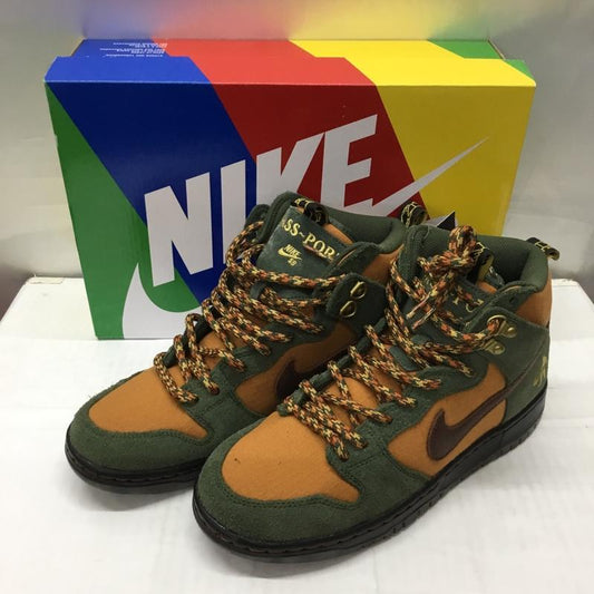 ナイキ NIKE スニーカー スニーカー DO6119 300 SB DUNK HIGH PRO QS 27cm 箱有 PASS PORT 27.0cm ワンポイント 茶 / ブラウン / X カーキ / カーキ /  メンズ USED 古着 中古 10113517