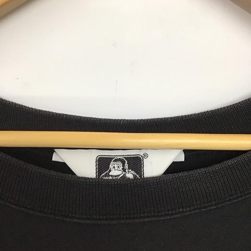 ベンデイビス BEN DAVIS トレーナー 長袖 長袖トレーナー スウェット クルーネック プルオーバー プリント 黒 / ブラック /  メンズ USED 古着 中古 10146175