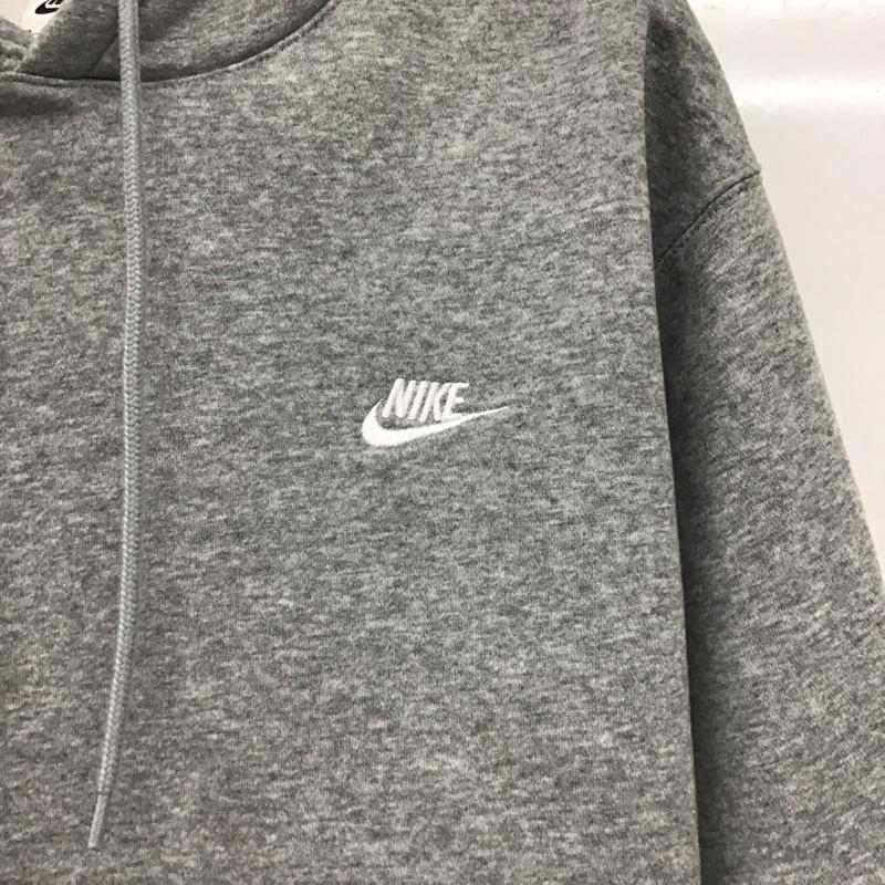 ナイキ NIKE パーカー 長袖 fn3860-063 クラブプルオーバーフリースパーカー プルオーバーパーカー XL ロゴ、文字 灰 / グレー /  メンズ USED 古着 中古 10146463