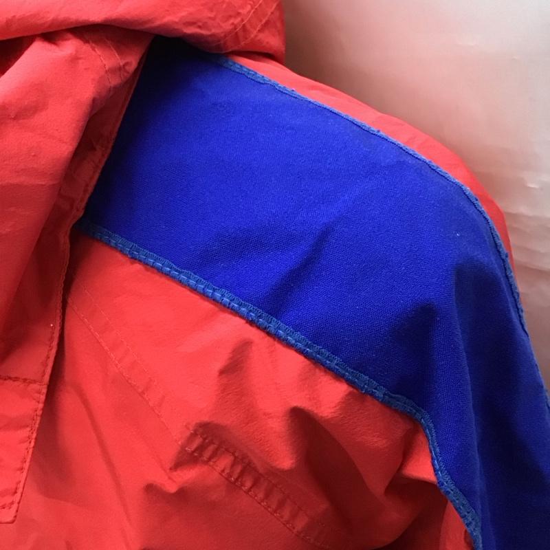 ザノースフェイス THE NORTH FACE ジャケット、上着 ジャンパー、ブルゾン ジップアップジャケット ジャンパー ジャケット カジュアルジャケット アウター XL ロゴ、文字 青 / ブルー / X 赤 / レッド /  メンズ USED 古着 中古 10114387