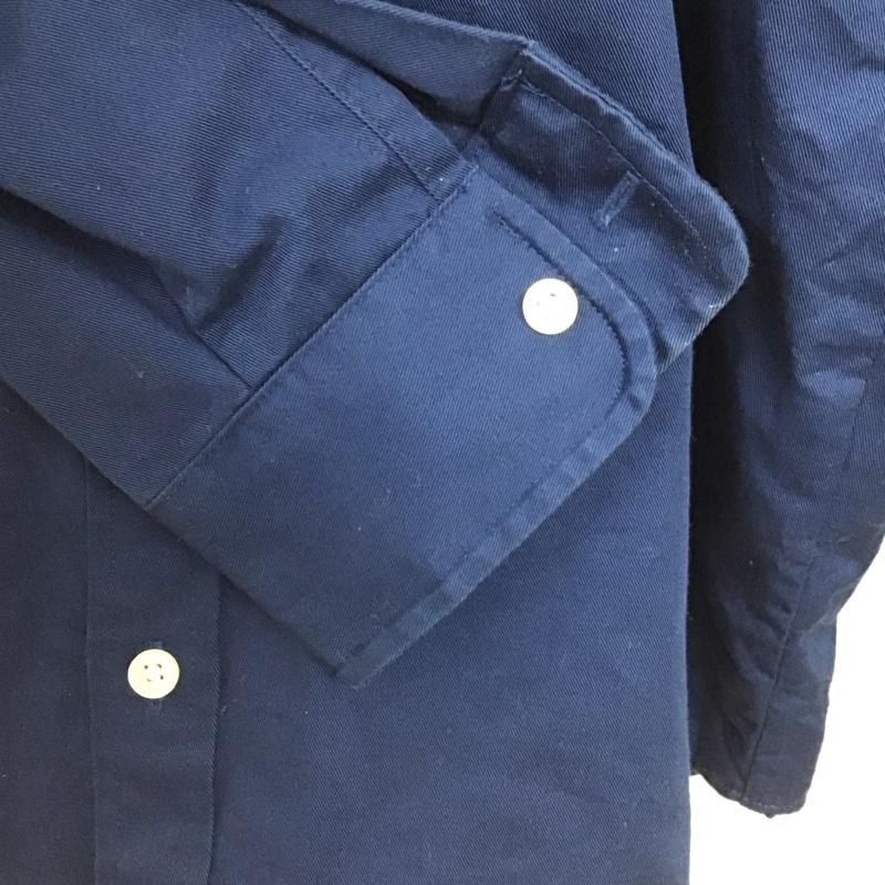カーハート Carhartt シャツ、ブラウス 長袖 長袖シャツ 無地シャツ カラーシャツ ボタンダウンシャツ M ロゴ、文字 青 / ブルー /  メンズ USED 古着 中古 10149160