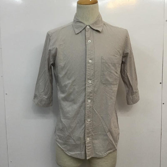 アダムエロペ ADAM ET ROPE  シャツ、ブラウス 七分袖 M 無地 チャコールグレー / チャコールグレー /  メンズ USED 古着 中古 10046700