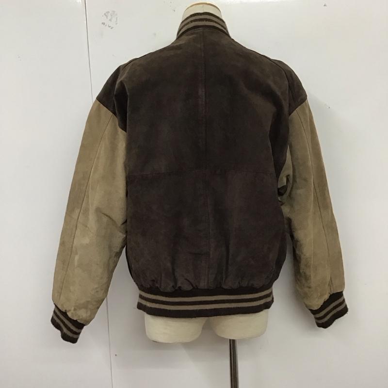 古着 USED ジャケット、上着 ジャケット、ブレザー ジップアップジャケット アウター 古着 M 無地 茶 / ブラウン /  メンズ USED 古着 中古 10124940