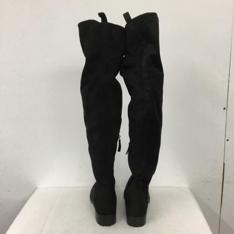 ザラベーシック ZARA BASIC ブーツ ニーハイブーツ 6060 301 040 ストレッチロングブーツ EU39 無地 黒 / ブラック /  レディース USED 古着 中古 10131042