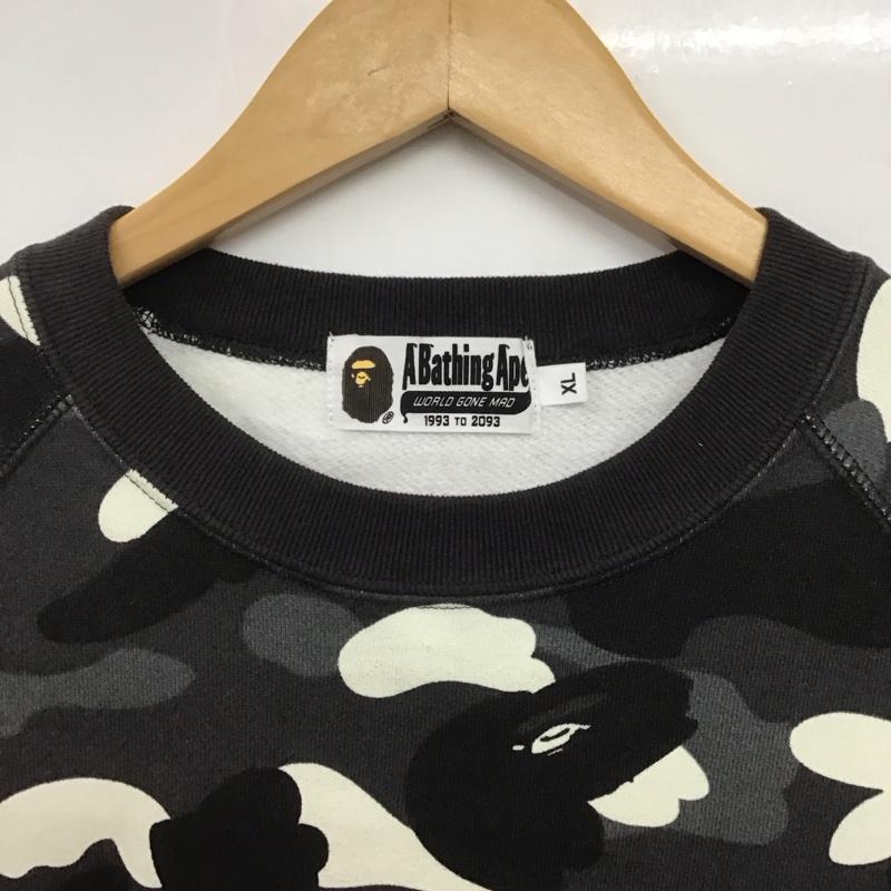 アベイシングエイプ A BATHING APE トレーナー 長袖 長袖トレーナー スウェット クルーネック プルオーバー XL プリント マルチカラー / マルチカラー /  メンズ USED 古着 中古 10146827