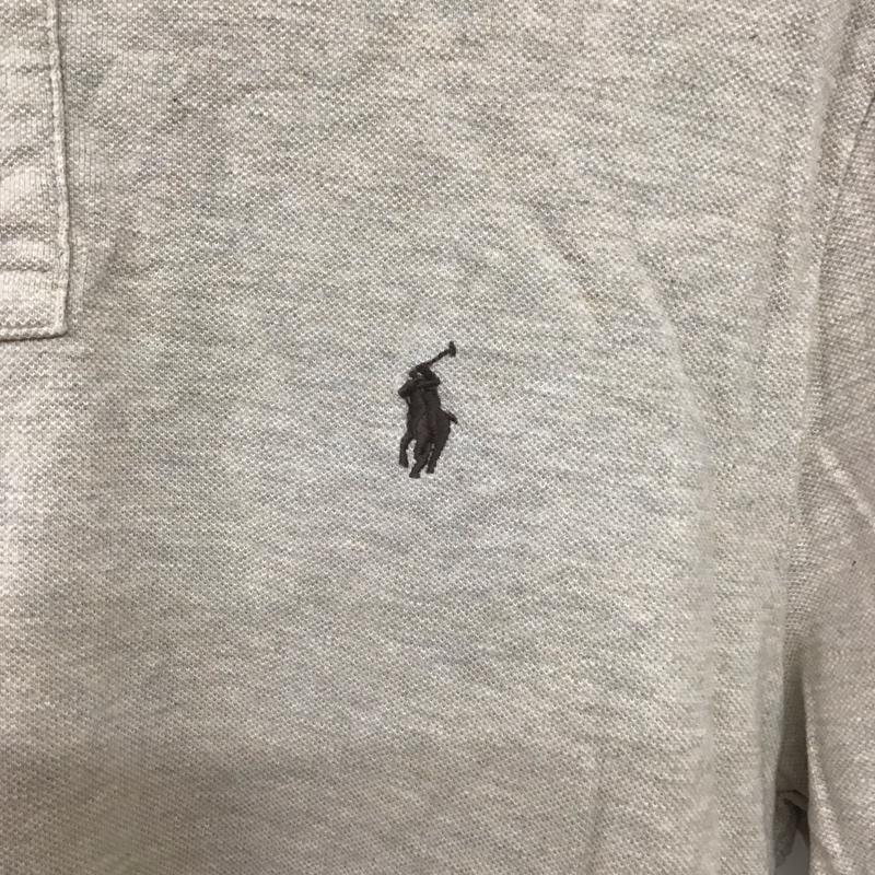 ポロラルフローレン POLO RALPH LAUREN ポロシャツ 半袖 半袖ポロシャツ カラーシャツ 半袖カットソー L ロゴ、文字 ベージュ / ベージュ /  メンズ USED 古着 中古 10140120