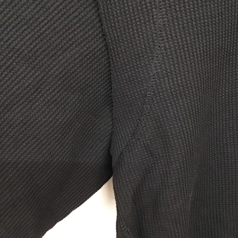 ジーユー GU カットソー 半袖 341-351035 ドライワッフルTシャツ 半袖カットソー XL 無地 黒 / ブラック /  メンズ USED 古着 中古 10132358