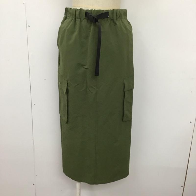 ローリーズファーム LOWRYS FARM スカート ロングスカート FREE 無地 カーキ / カーキ /  レディース USED 古着 中古 10109139