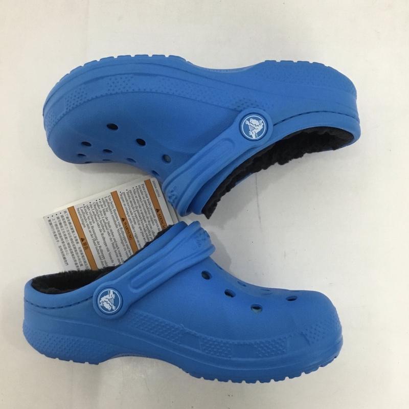 クロックス crocs シューズ シューズ relen lined clog k 18.5cm 18.5cm 無地 青 / ブルー /  ボーイズ USED 古着 中古 10125075