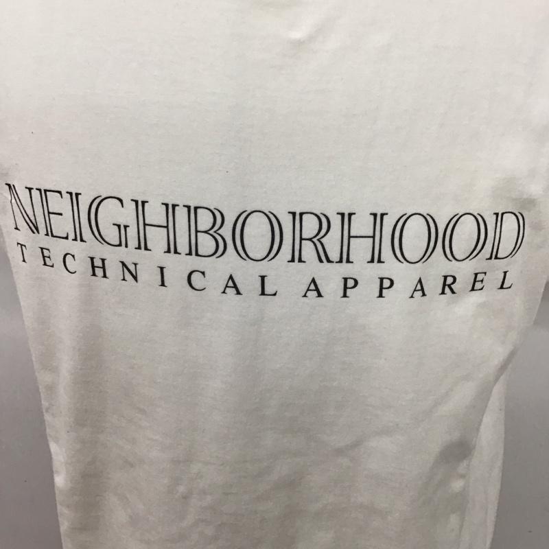 ネイバーフッド NEIGHBORHOOD Tシャツ 半袖 半袖カットソー プリントTシャツ クルーネックカットソー M ロゴ、文字 白 / ホワイト /  メンズ USED 古着 中古 10123759
