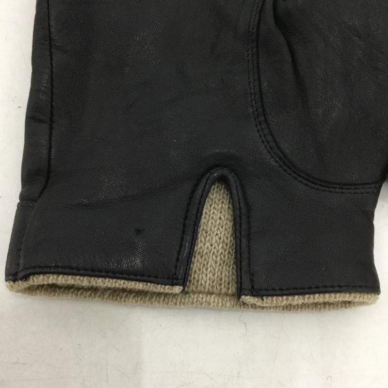 ボルサリーノ Borsalino ファッション小物 手袋 レザー ロゴ、文字 黒 / ブラック /  メンズ USED 古着 中古 10144356