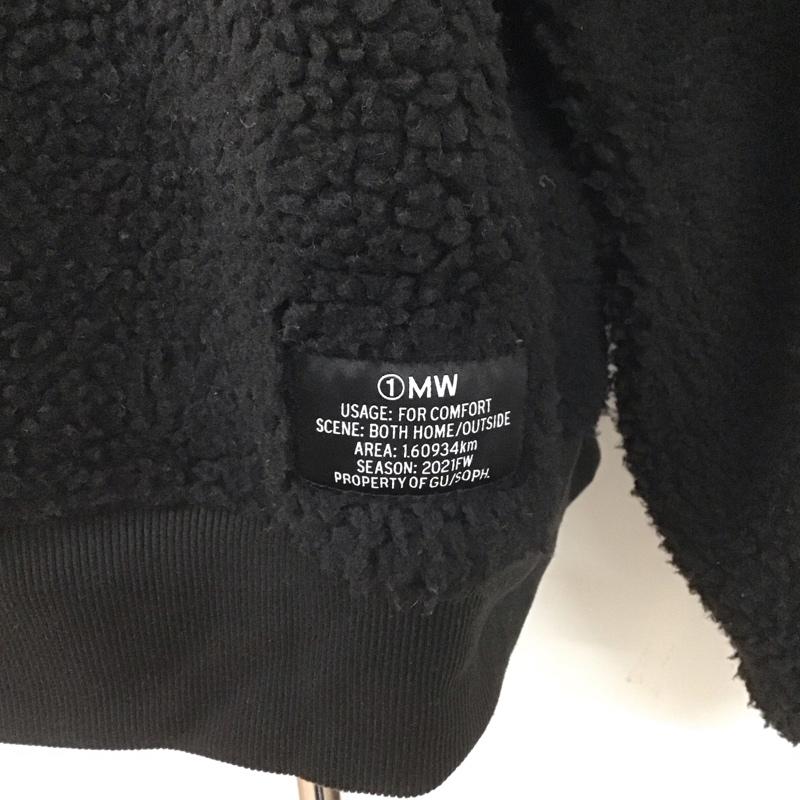 ジーユー GU ジャケット、上着 ジャンパー、ブルゾン 341-341258 SOPH 1MW ボア L ロゴ、文字 黒 / ブラック /  メンズ USED 古着 中古 10106929