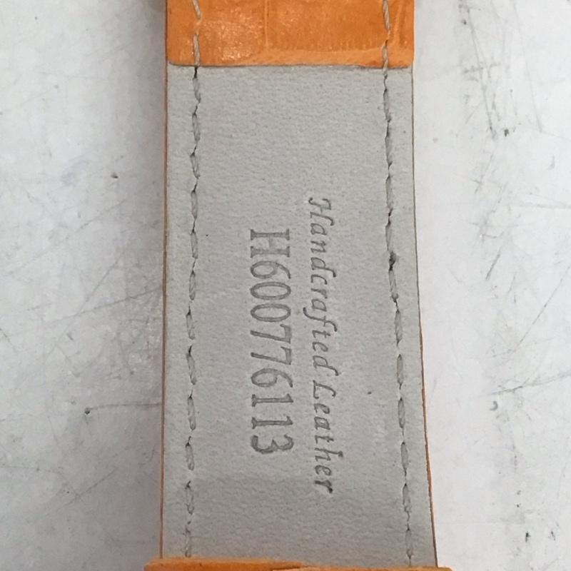 ハミルトン HAMILTON 腕時計 アナログ（クォーツ式） H776121 レザーベルト カーキ ロゴ、文字 橙 / オレンジ /  メンズ USED 古着 中古 10134498