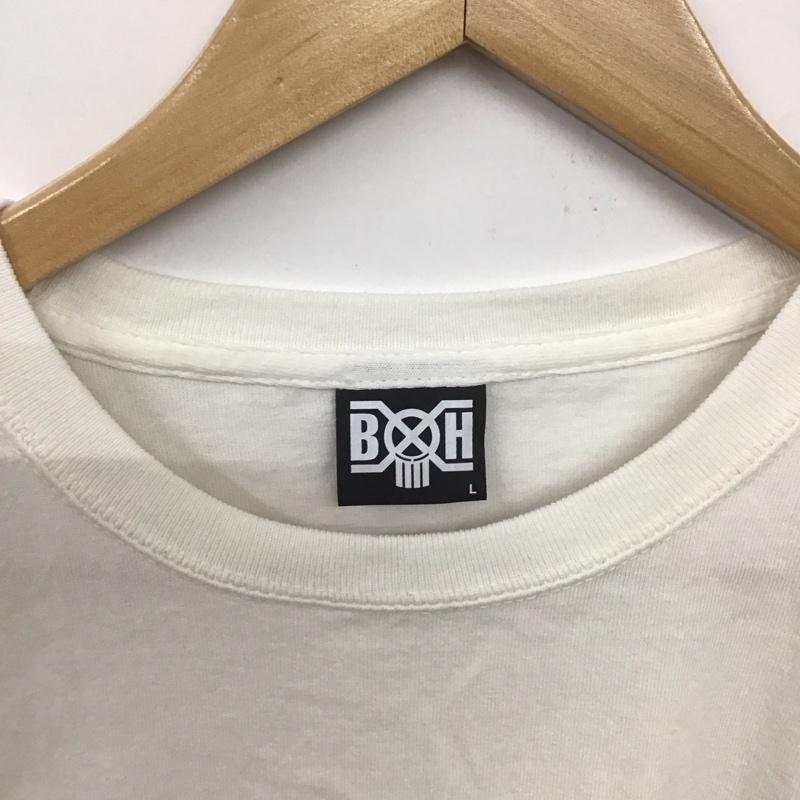 バウンティーハンター BOUNTY HUNTER Tシャツ 半袖 半袖カットソー プリントTシャツ クルーネックカットソー L プリント 白 / ホワイト /  メンズ USED 古着 中古 10132718