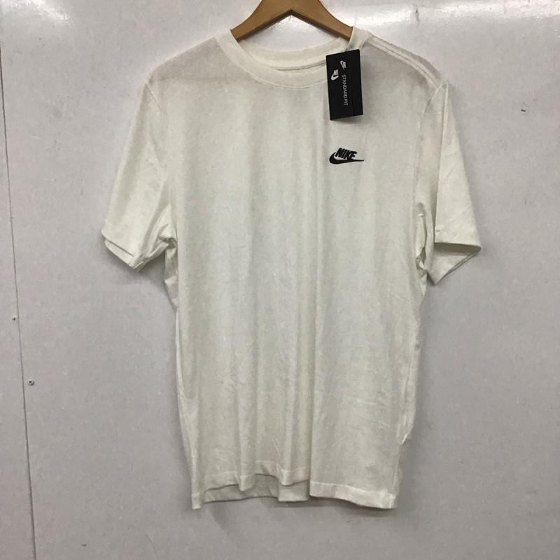 ナイキ NIKE Tシャツ 半袖 ar4999-101 NSWCLUBTシャツ プリントTシャツ クルーネックカットソー XL ロゴ、文字 白 / ホワイト /  メンズ USED 古着 中古 10136187