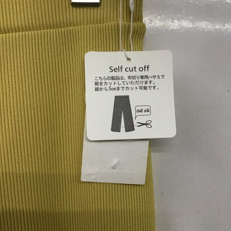 ローリーズファーム LOWRYS FARM パンツ ワークパンツ、ペインターパンツ ストレッチカットイージーパンツ カジュアルパンツ FREE 無地 黄 / イエロー /  レディース USED 古着 中古 10142712