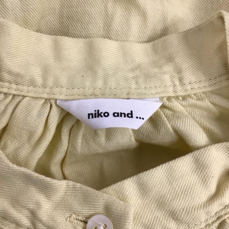 ニコアンド niko and... シャツ、ブラウス 長袖 S221CB27AD バンドカラー チュニック ボリュームスリーブ FREE 無地 黄 / イエロー /  レディース USED 古着 中古 10120608