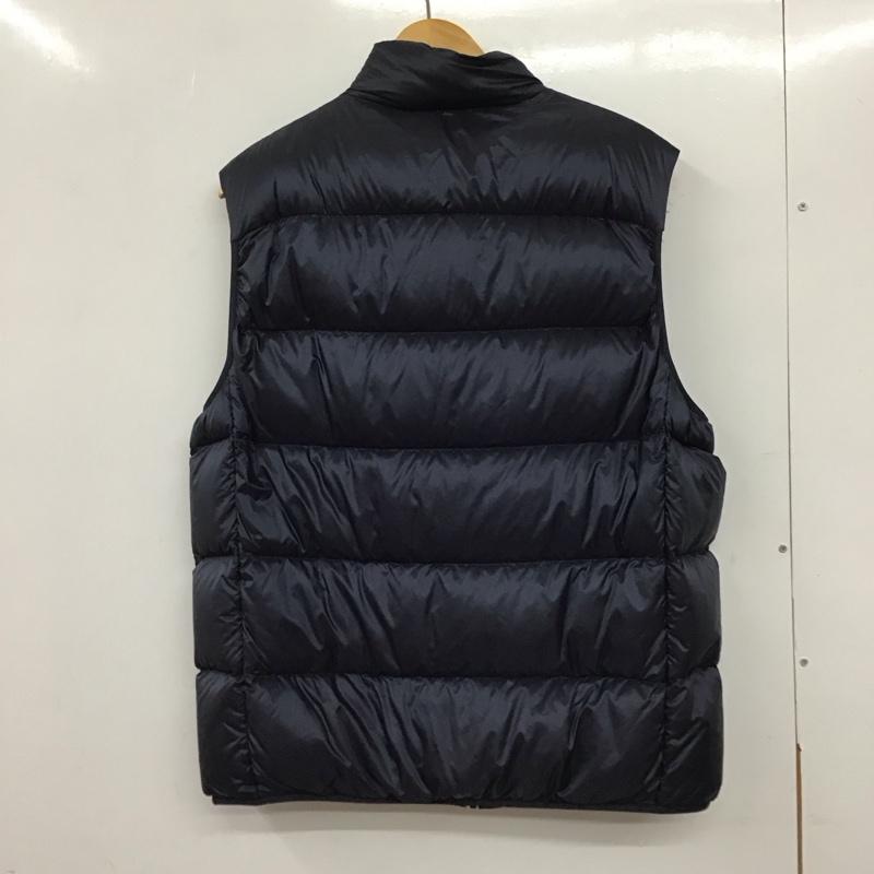 ユニクロ UNIQLO ベスト ベスト 311-439807 ダウンベスト ノースリーブジップアップジャケット アウター XXL 無地 紺 / ネイビー /  メンズ USED 古着 中古 10136794