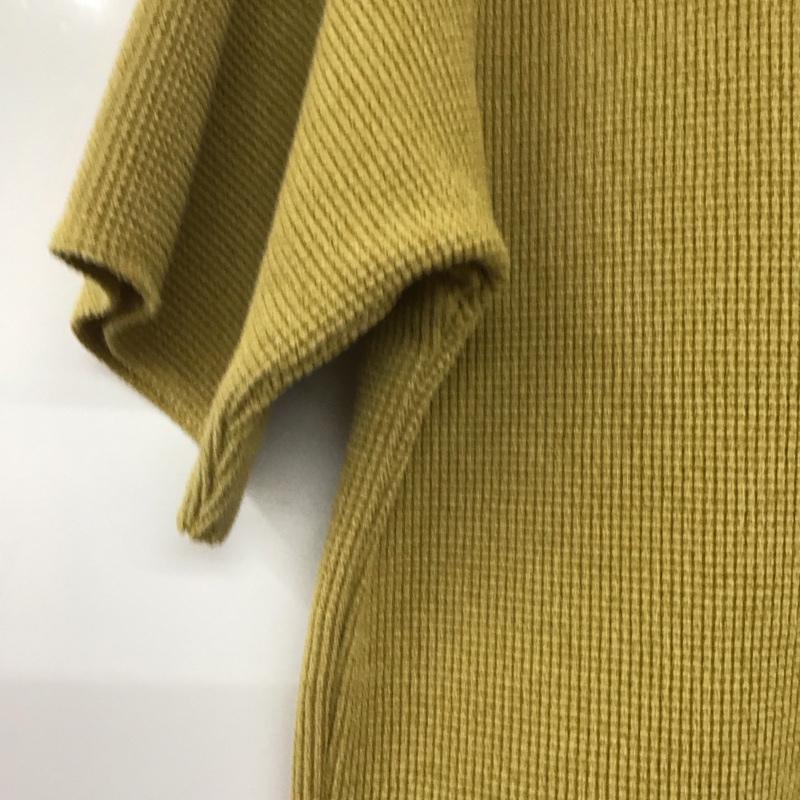 グローバルワーク GLOBAL WORK Tシャツ 半袖 半袖カットソー ワッフルTシャツ クルーネックカットソー S 無地 マスタード / マスタード /  メンズ USED 古着 中古 10143230