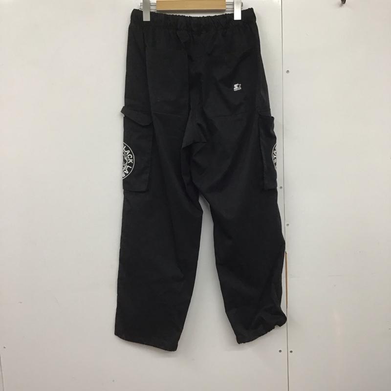 スターター STARTER パンツ ワークパンツ、ペインターパンツ ワイドパンツ カジュアルパンツ ワークパンツ M ロゴ、文字 黒 / ブラック /  メンズ USED 古着 中古 10141406
