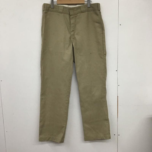 ディッキーズ Dickies パンツ ワークパンツ、ペインターパンツ ワークパンツ ワイドパンツ カジュアルパンツ 34インチ 無地 ベージュ / ベージュ /  メンズ USED 古着 中古 10134573