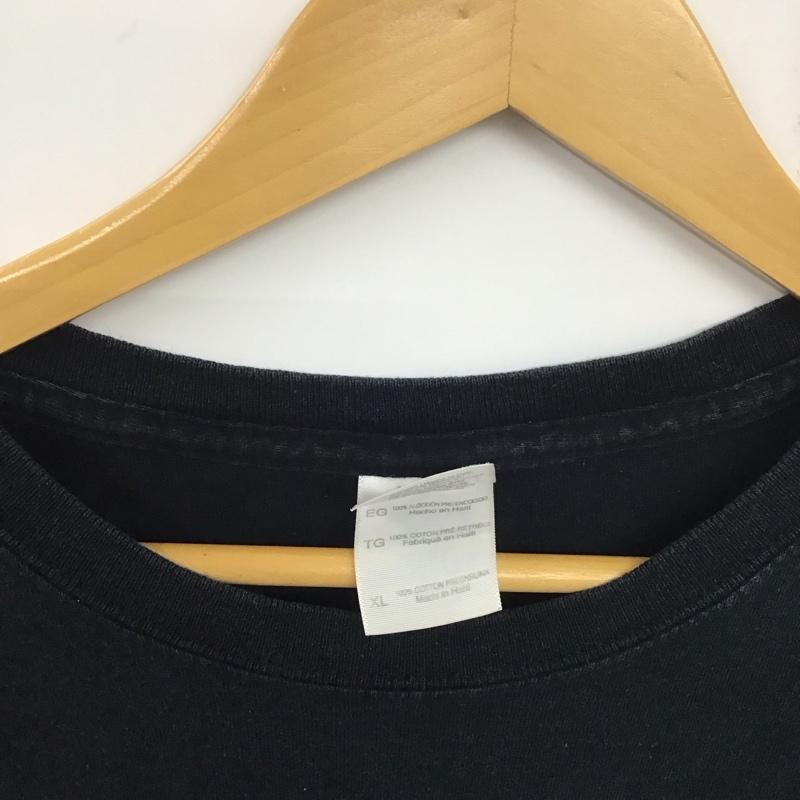 ギルダン GILDAN Tシャツ 半袖 半袖カットソー プリントTシャツ クルーネックカットソー 古着 XL プリント 黒 / ブラック /  メンズ USED 古着 中古 10140653