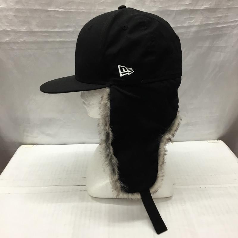 ニューエラ NEW ERA 帽子 キャップ フライトキャップ 59FIFTY 無地 黒 / ブラック /  メンズ USED 古着 中古 10122331