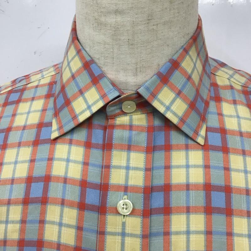 ブルックスブラザーズ BROOKS BROTHERS シャツ、ブラウス 長袖 長袖シャツ カラーシャツ ポケットシャツ 長袖カットソー チェックシャツ M チェック マルチカラー / マルチカラー /  メンズ USED 古着 中古 10112774