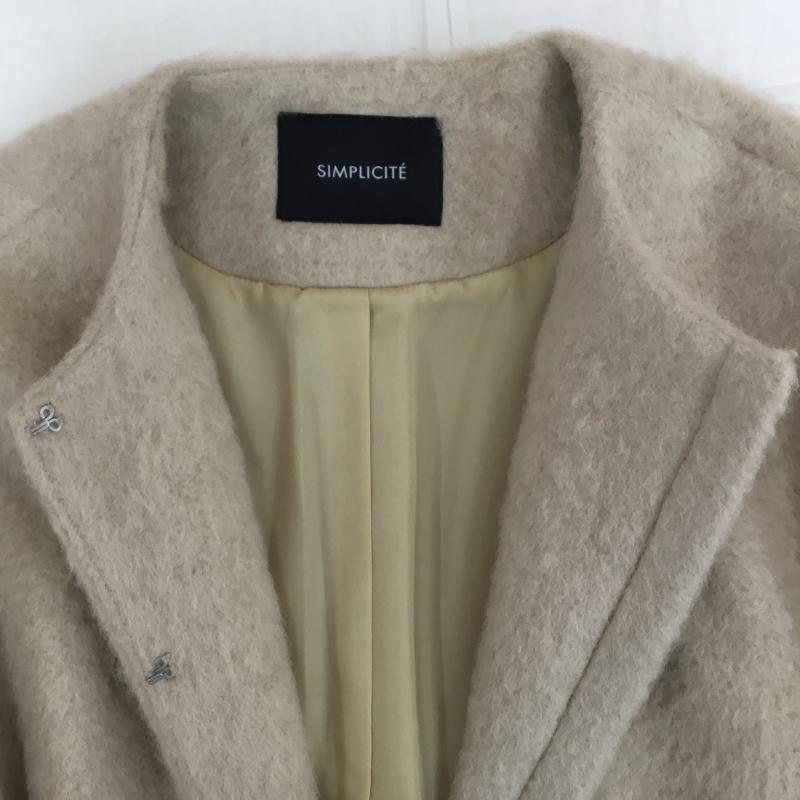 シンプリシテェ Simplicite コート コート一般 FREE 無地 茶 / ブラウン /  レディース USED 古着 中古 10142538