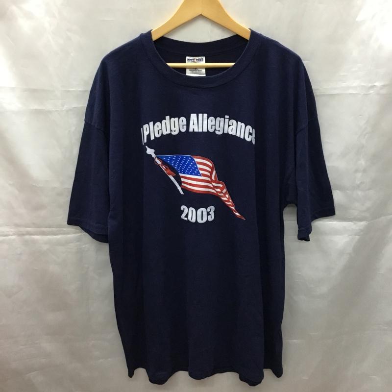 ジャージーズ JERZEES Tシャツ 半袖 XXL プリント 紺 / ネイビー /  メンズ USED 古着 中古 10109710