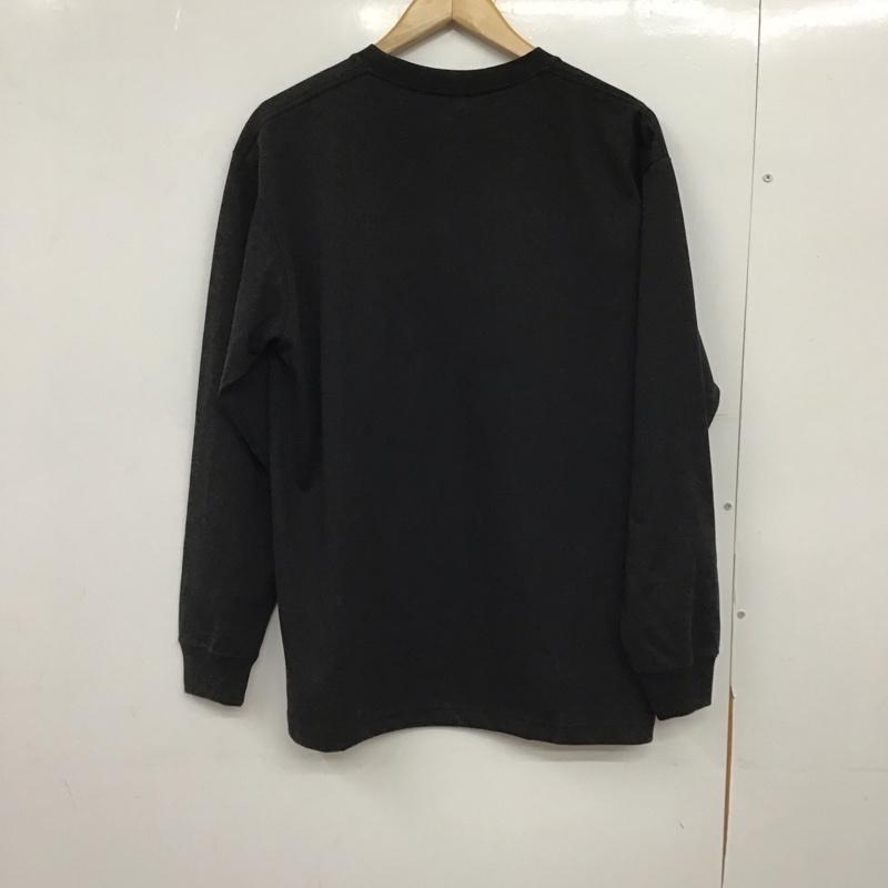 ザノースフェイス THE NORTH FACE カットソー 長袖 nt32254 長袖Tシャツ クルーネック L ロゴ、文字 黒 / ブラック /  メンズ USED 古着 中古 10150601