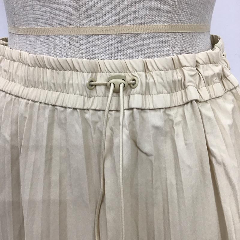 ザラ ZARA スカート ロングスカート ロングスカート フレアスカート カジュアルスカート プリーツスカート S 無地 ベージュ / ベージュ /  レディース USED 古着 中古 10124139