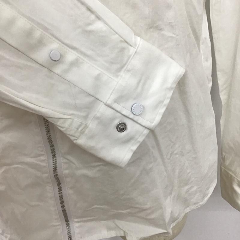 アルマーニエクスチェンジ ARMANI EXCHANGE シャツ、ブラウス 長袖 ジップアップシャツ 長袖シャツ カジュアルシャツ XL 無地 白 / ホワイト /  メンズ USED 古着 中古 10118077