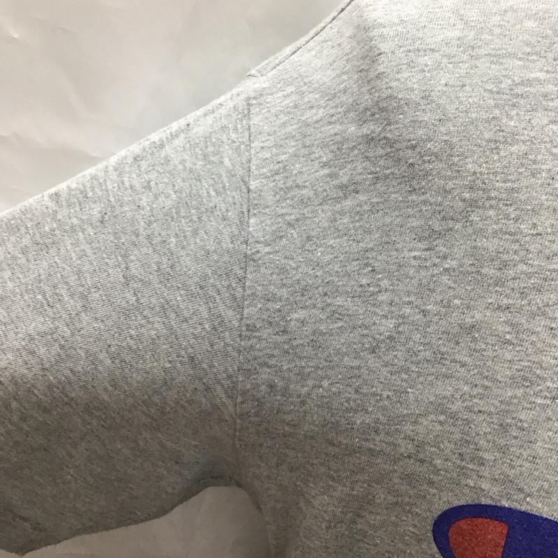 チャンピオン Champion Tシャツ 半袖 c3-p302 ベーシックTシャツ ロゴ プリントTシャツ 半袖カットソー XL ロゴ、文字 灰 / グレー /  メンズ USED 古着 中古 10116966