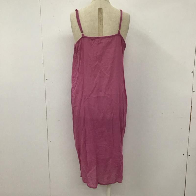 フリークスストア FREAK S STORE ワンピース ロングスカート 212-3171 スキッパー 半袖 FREE 無地 桃 / ピンク /  レディース USED 古着 中古 10107389