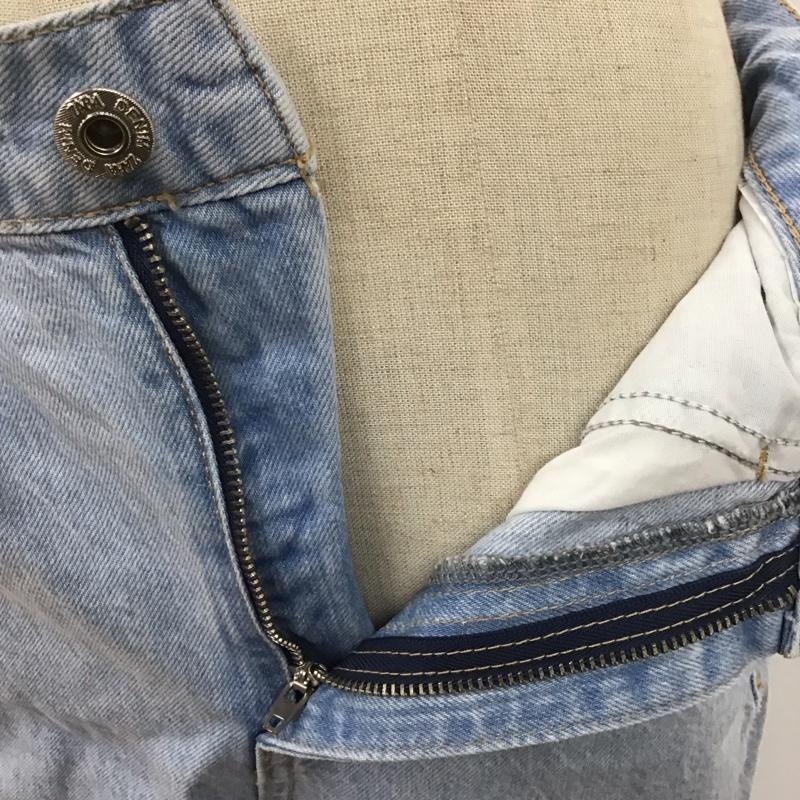 ザラ ZARA パンツ デニム、ジーンズ カットオフ 無地 水色 / ライトブルー /  レディース USED 古着 中古 10108076