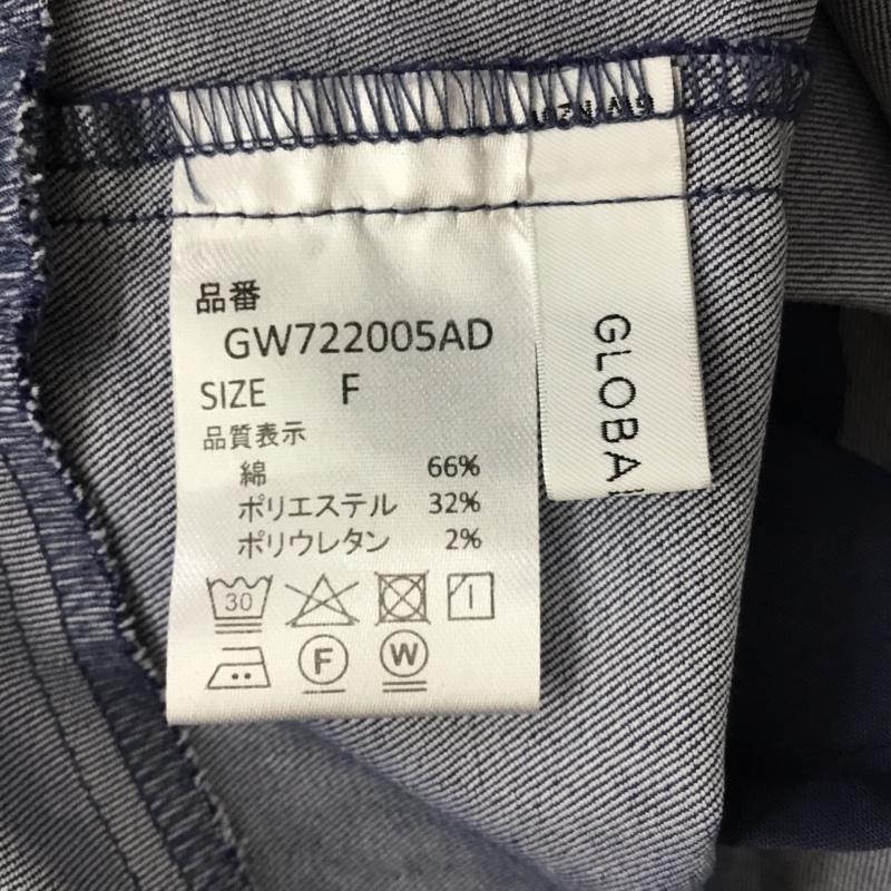 グローバルワーク GLOBAL WORK ワンピース ロングスカート GW722005AD キャミワンピース ティアード FREE 無地 青 / ブルー /  レディース USED 古着 中古 10116079