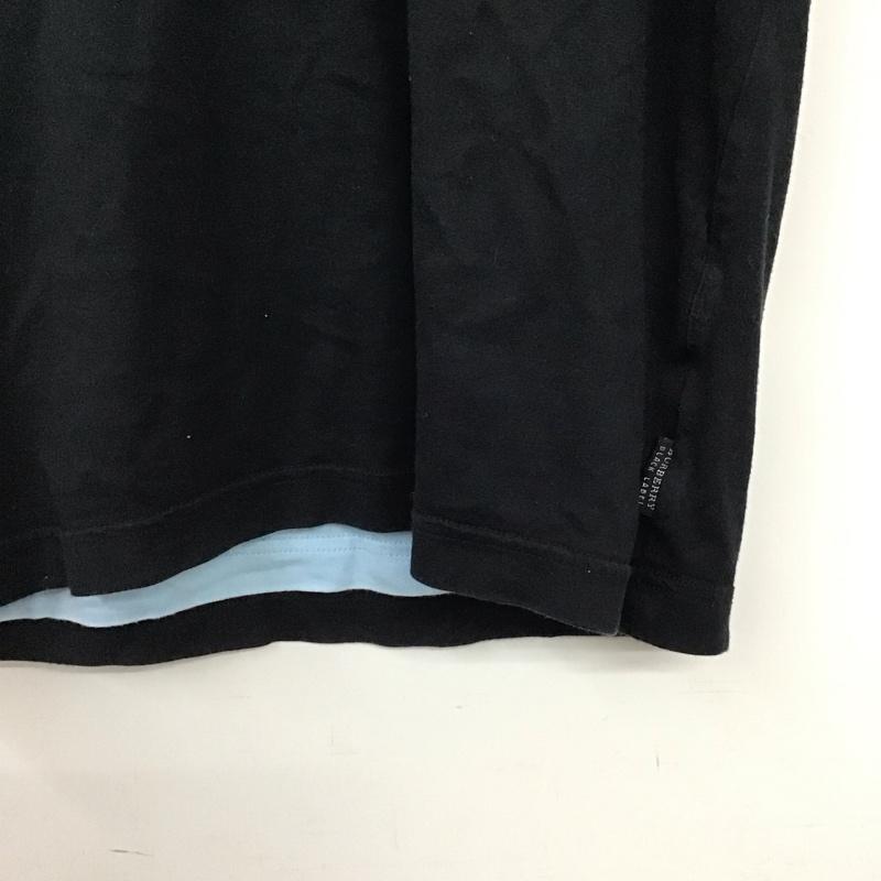 バーバリーブラックレーベル BURBERRY BLACK LABEL タンクトップ タンクトップ タンクトップ ノースリーブカットソー クルーネック 2 ロゴ、文字 黒 / ブラック /  メンズ USED 古着 中古 10140275