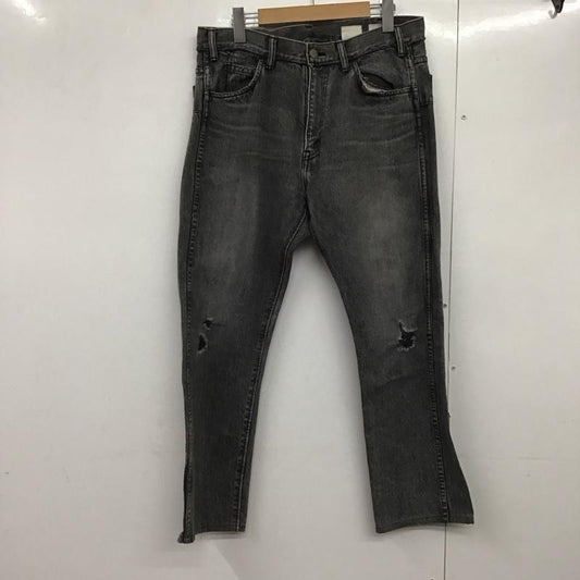 イエスタディズトゥモロウ YSTRD S TMRRW パンツ デニム、ジーンズ デニムパンツ スリムパンツ カジュアルパンツ 34インチ ダメージ加工 ダークグレー / ダークグレー /  メンズ USED 古着 中古 10144597