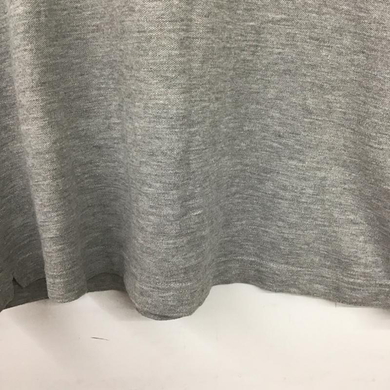 ビームス BEAMS ポロシャツ 半袖 半袖ポロシャツ カラーシャツ 半袖カットソー L ロゴ、文字 灰 / グレー /  メンズ USED 古着 中古 10138571