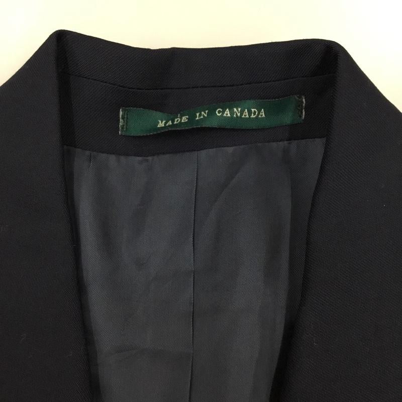 ラルフローレン RALPHLAUREN ジャケット、上着 ジャケット、ブレザー カジュアルジャケット アウター ダブルカラージャケット 80s 金ボタン S 無地 紺 / ネイビー /  メンズ USED 古着 中古 10111312