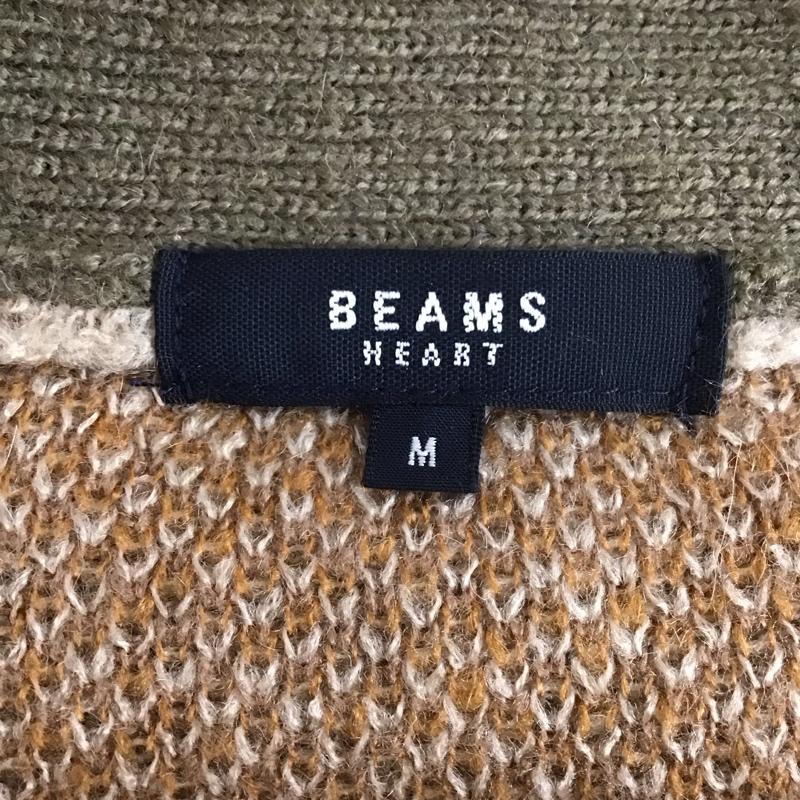 ビームス ハート BEAMS HEART カーディガン 長袖 長袖カーディガン ニットカーディガン 前ボタン M プリント マルチカラー / マルチカラー /  メンズ USED 古着 中古 10131348