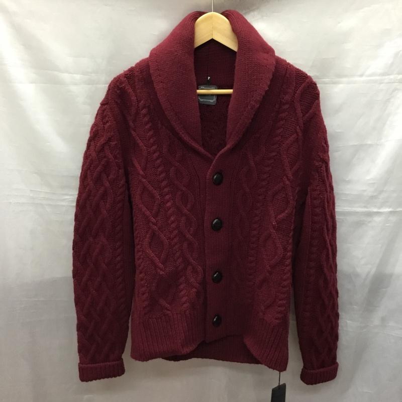 古着 USED カーディガン 長袖 YARD ショールカラー 46  ボルドー / ボルドー /  メンズ USED 古着 中古 10119341