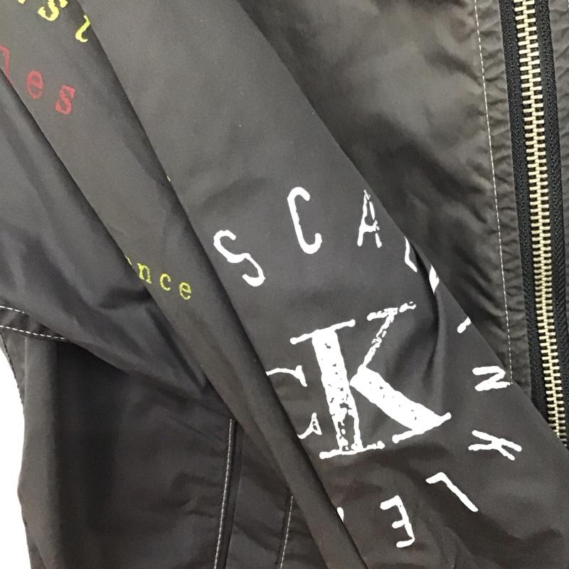 カルバン・クライン Calvin Klein ジャケット、上着 ジャケット、ブレザー ナイロンジャケット S ロゴ、文字 ダークブラウン / ダークブラウン /  メンズ USED 古着 中古 10144130
