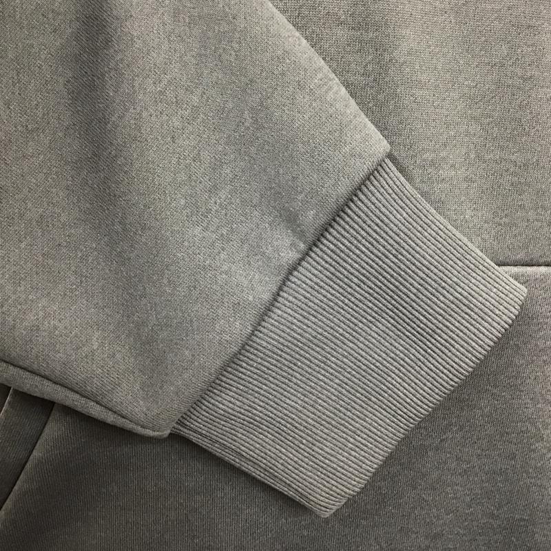 アディダス adidas パーカー 長袖 BR0998 スウェット プルオーバー フーディー ロゴ、文字 灰 / グレー /  メンズ USED 古着 中古 10123278
