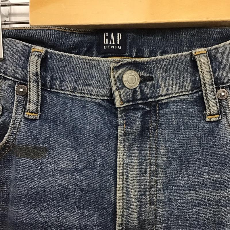 ギャップ GAP パンツ デニム、ジーンズ デニムパンツ スリムパンツ カジュアルパンツ ストレッチパンツ 36インチ ダメージ加工 インディゴ / インディゴ /  メンズ USED 古着 中古 10148344