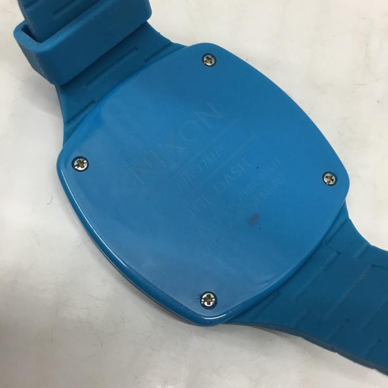 ニクソン NIXON 腕時計 デジタル DASH 箱有 ロゴ、文字 水色 / ライトブルー /  レディース USED 古着 中古 10113823