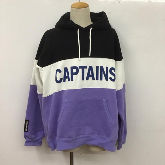 キャプテンズヘルム Captains Helm パーカー 長袖 フーディ XL ロゴ、文字 白 / ホワイト / X 黒 / ブラック / X 紫 / パープル /  メンズ USED 古着 中古 10106682